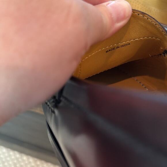 Cole Haan Burgundy Leather Tassel Loafers Size 11.5 - Picture 8 of 8